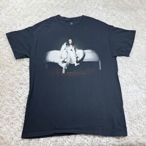 Billie Eilish T Shirt Medium World Tour 2019 Black When We Fall Asleep Concert